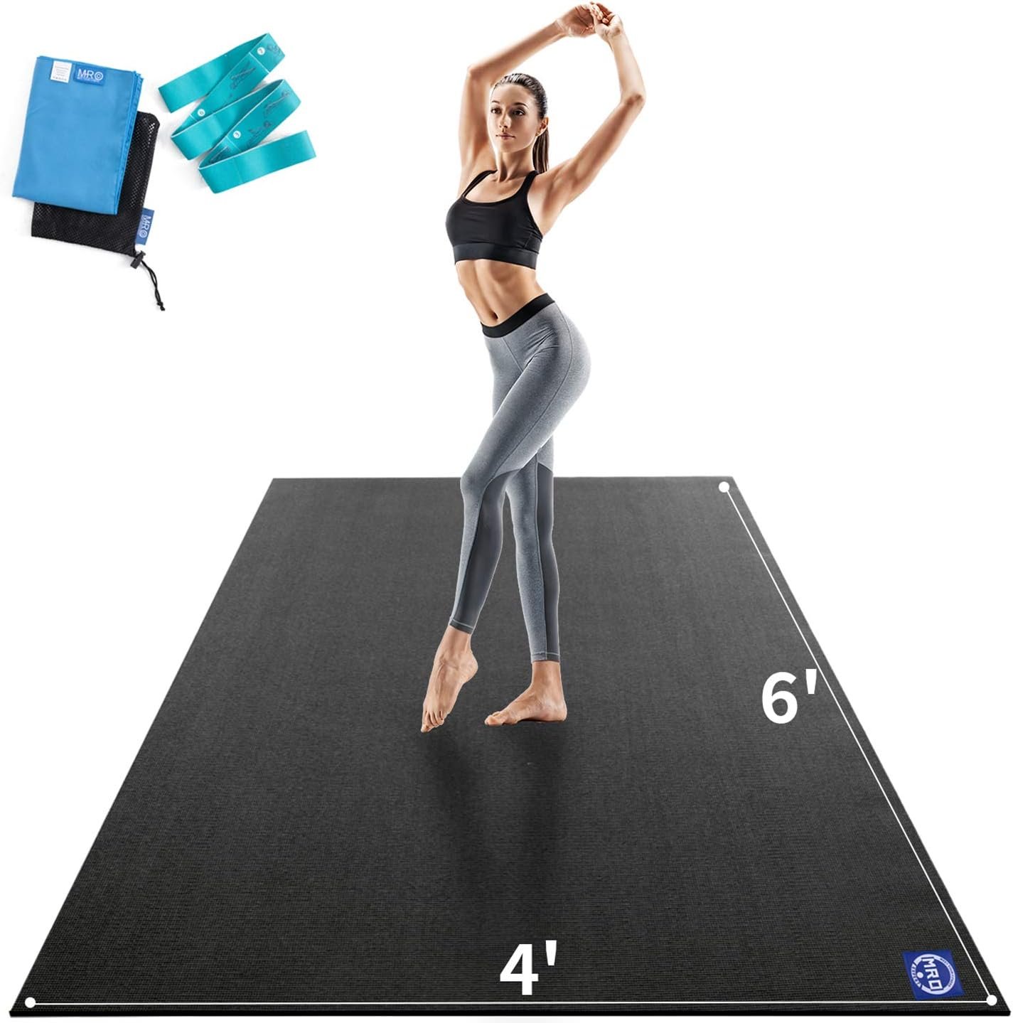 MRO Extra Large Yoga Mat, 12’x6’/9’x6’/7’x5’/6’x4′ (9MM)