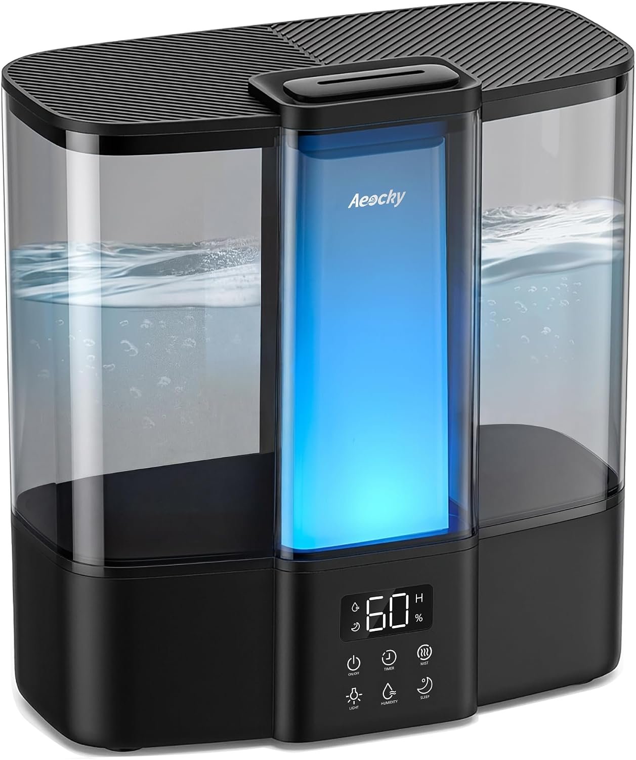 AEOCKY Geek-Level Ultrasonic Humidifier, 4L Top-Fill Cool Mist Diffuser