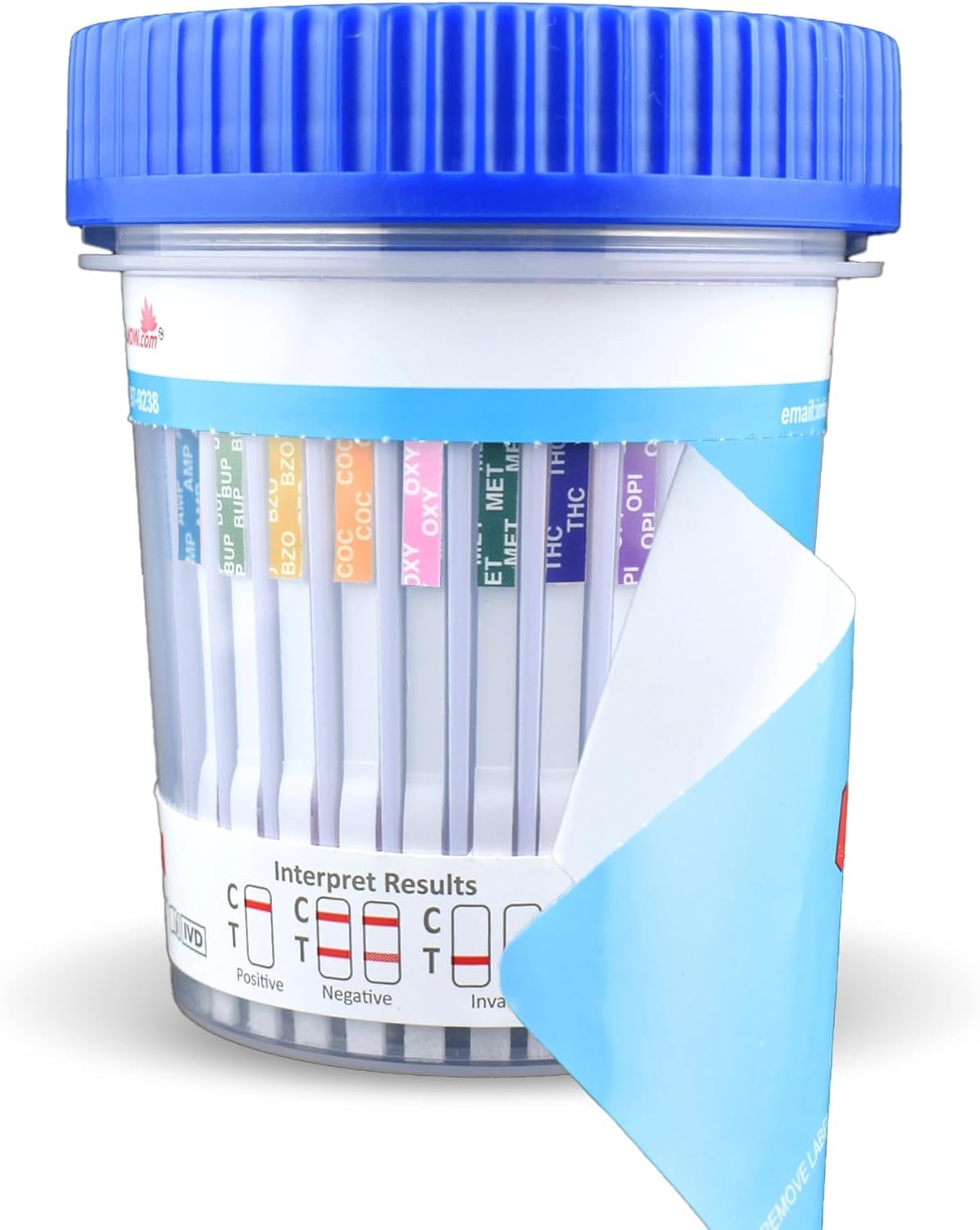 8 Panel Home Drug Test Kit – Reliable Urine Drug Test Cups with Built in Temperature Strip for Trusted Accuracy – Detects AMP, BUP, BZO, COC, MAMP, OPI, OXY, THC – [10 Pack] – 12 PANEL NOW
