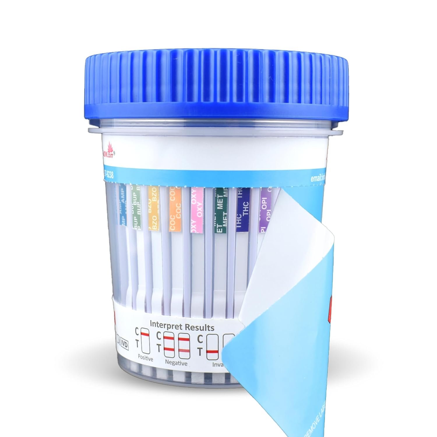 10 Panel Drug Screen Urine Test Kit – Easy to Use, Accurate 5 Minute Results – 10 Panel Drug Test Urine Cups Detect AMP, BUP, BZO, COC, MDMA, MET, MTD, OXY, OPI, THC [25 Pack] – 12 PANEL NOW