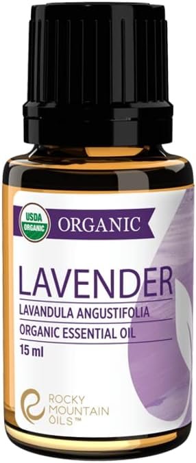 Rocky Mountain Oils Organic Lavender Essential Oil – Aromatherapy Essential Oils for Diffuser, Topical, and Home – 15ml