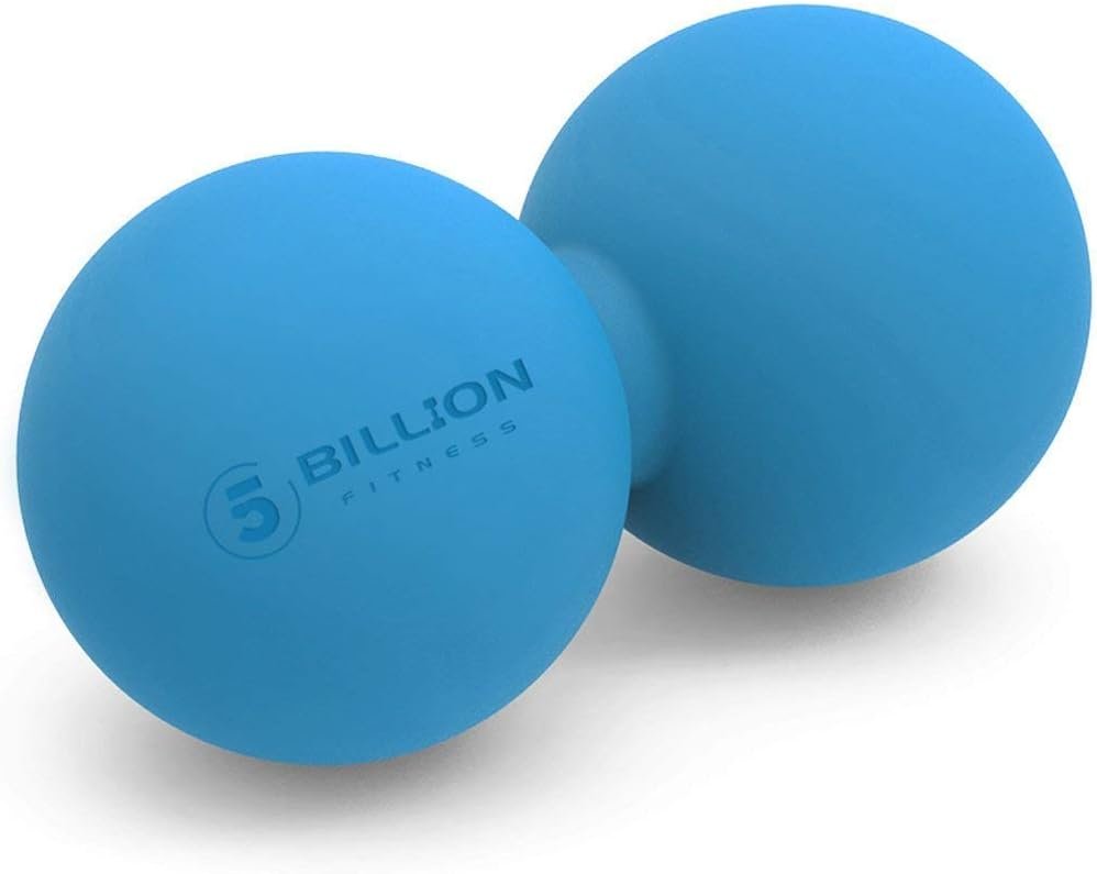 5BILLION FITNESS Peanut Massage Ball – Double Lacrosse Massage Ball & Mobility Ball for Physical Therapy – Deep Tissue Massage Tool for Myofascial Release, Muscle Relaxer, Acupoint Massage