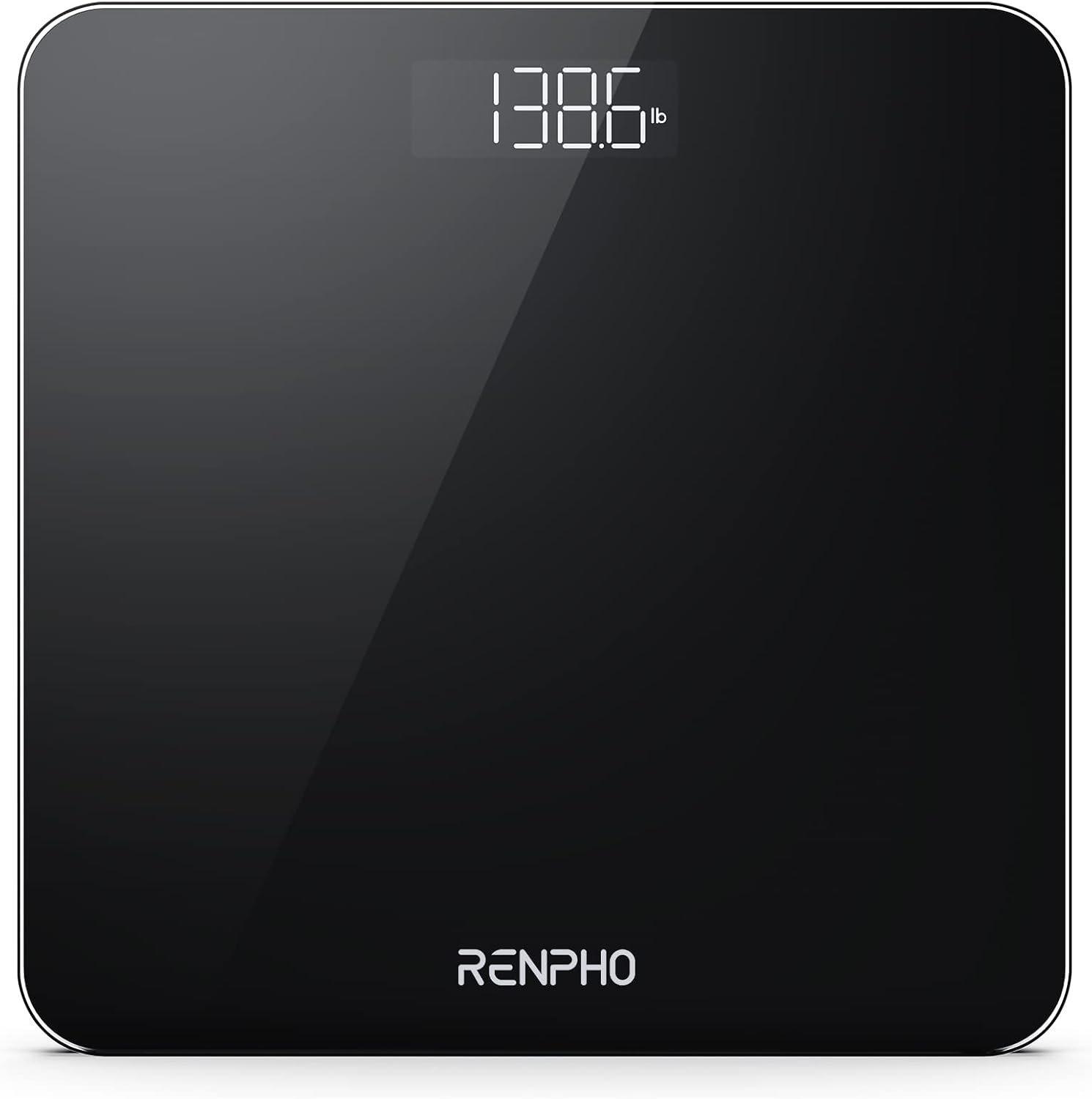 RENPHO Digital Bathroom Scale, 400lbs, Highly Accurate, 280mm, Black