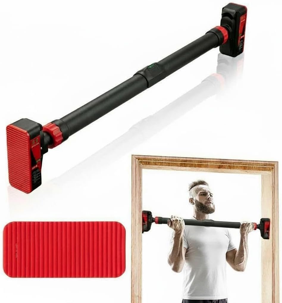 Garvee Pull Up Bar for Doorway,Adjustable Chin Up Bar for with Level Meter
