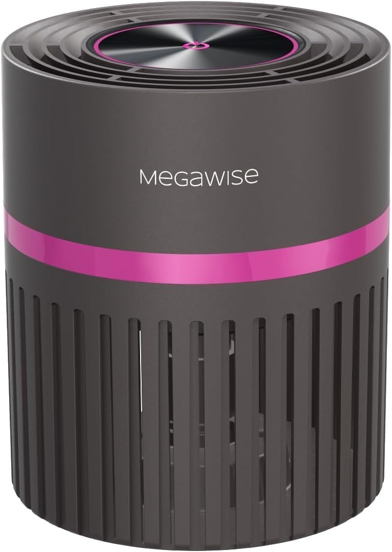 MEGAWISE True HEPA Air Purifier, 6 Speeds, Sleep Mode, 215 Sq Ft
