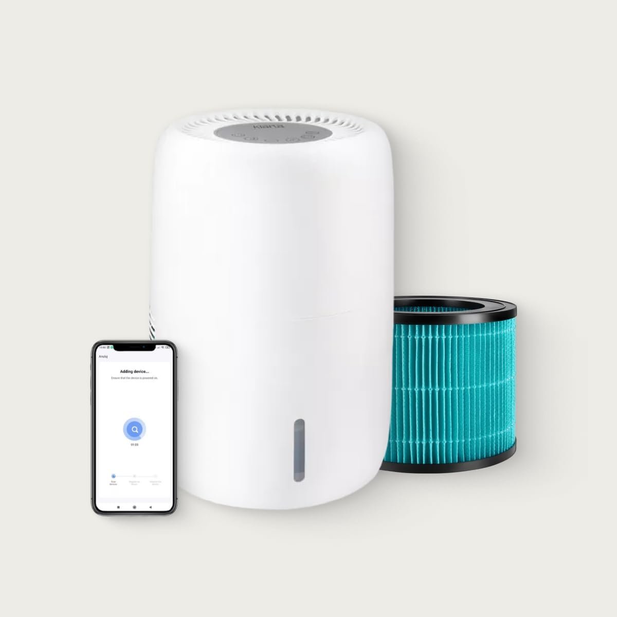 Humea Humidifier Evaporative Smart WiFi App 3L White