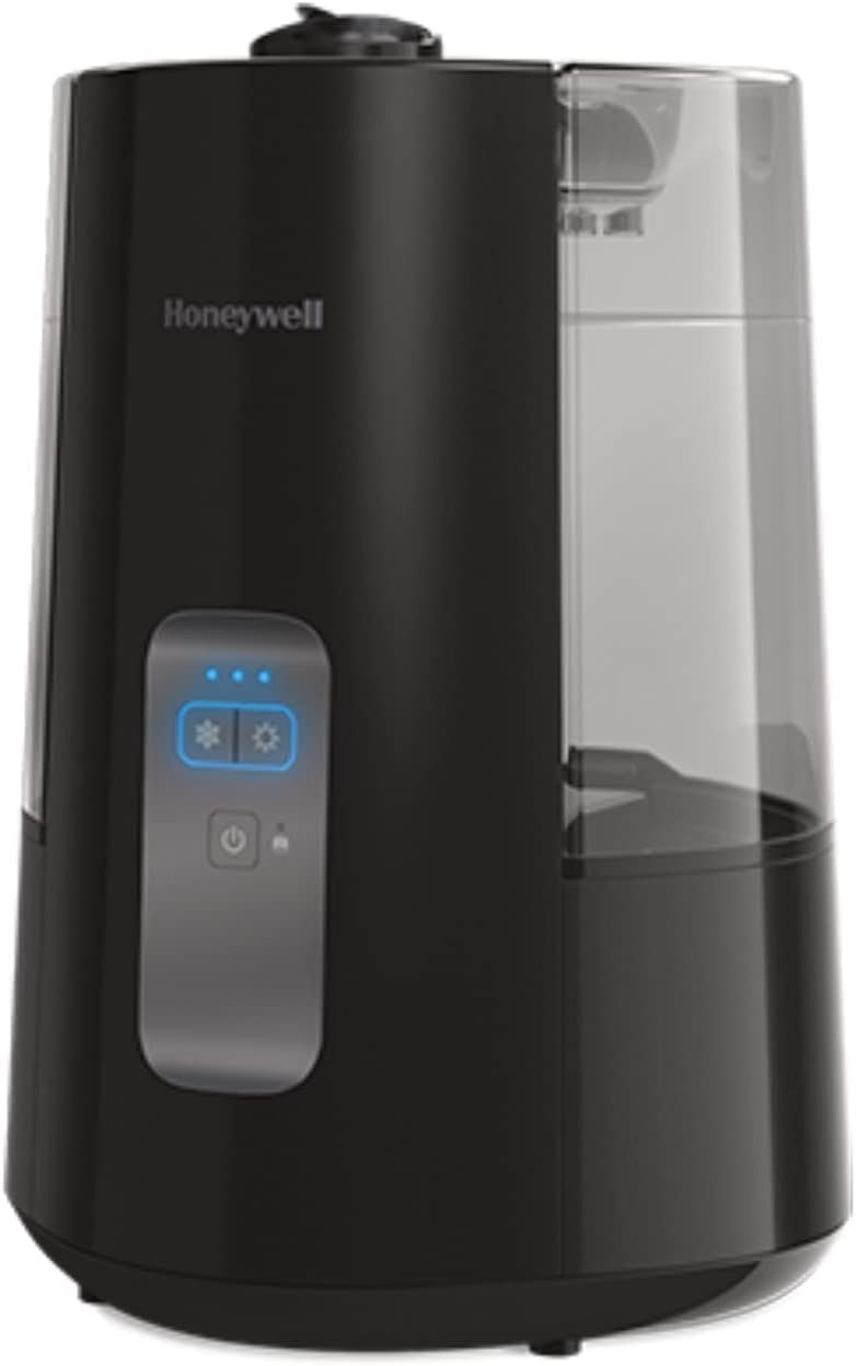 Honeywell Dual Comfort Cool + Warm Mist humidifier, Black, HWC775B