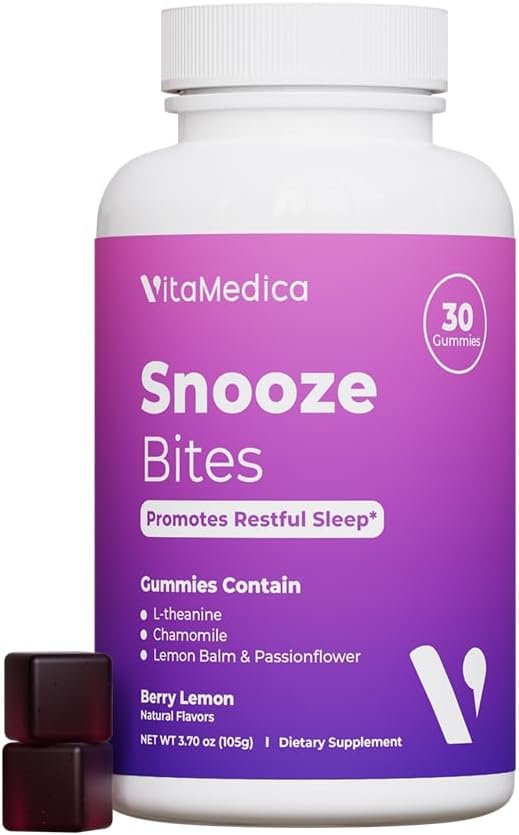 VitaMedica Snooze Sleep Gummies, Melatonin-Free – 30 Count