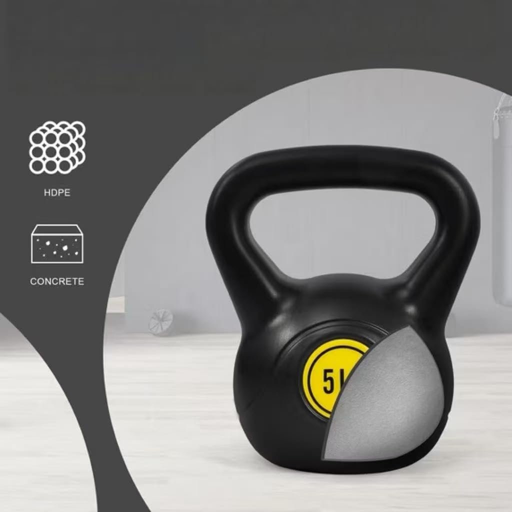 Kettlebell Exercise Fitness Weight Set, 4-Pieces: 5lb, 10lb, 15lb and 20lb Kettlebells