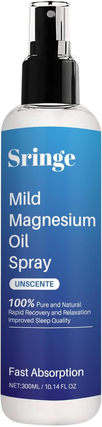 Pure Magnesium Oil Spray for Muscle Comfort, Fast-Absorbing Magnesium Spray for Daily Relaxation & Stress Support, Natural Formula, 10.14 FL OZ