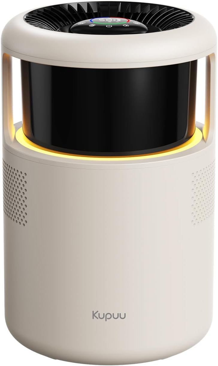 Evaporative Humidifier for Bedroom, Baby Nursery & Large Room, Kupuu 6L Mist-Free Humidifier with Auto Humidity Control, Washable Filter, No White Dust, Quiet Sleep Mode & Easy to Clean