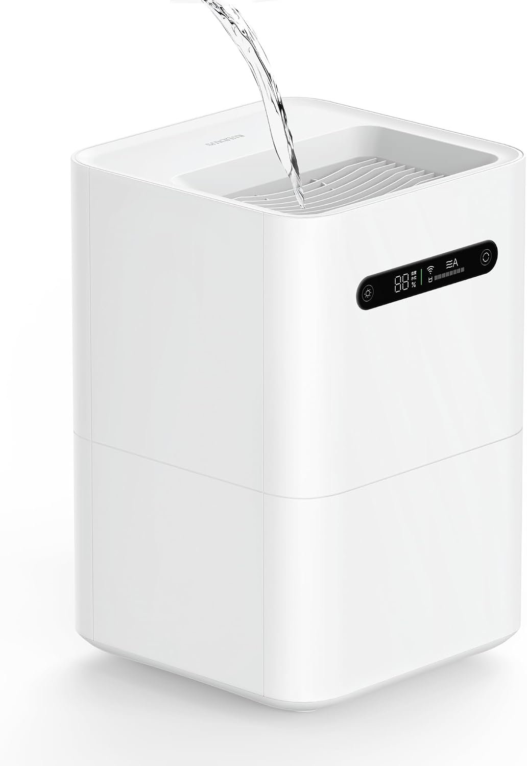 smartmi Evaporative Humidifiers, Cool No Mist Humidifiers for Bedroom, Air Humidifiers for Baby, 4L Top Fill, Self-Cleaning, Quiet, Smart APP Control, Auto Shutoff, Air-drying, Shockproof White
