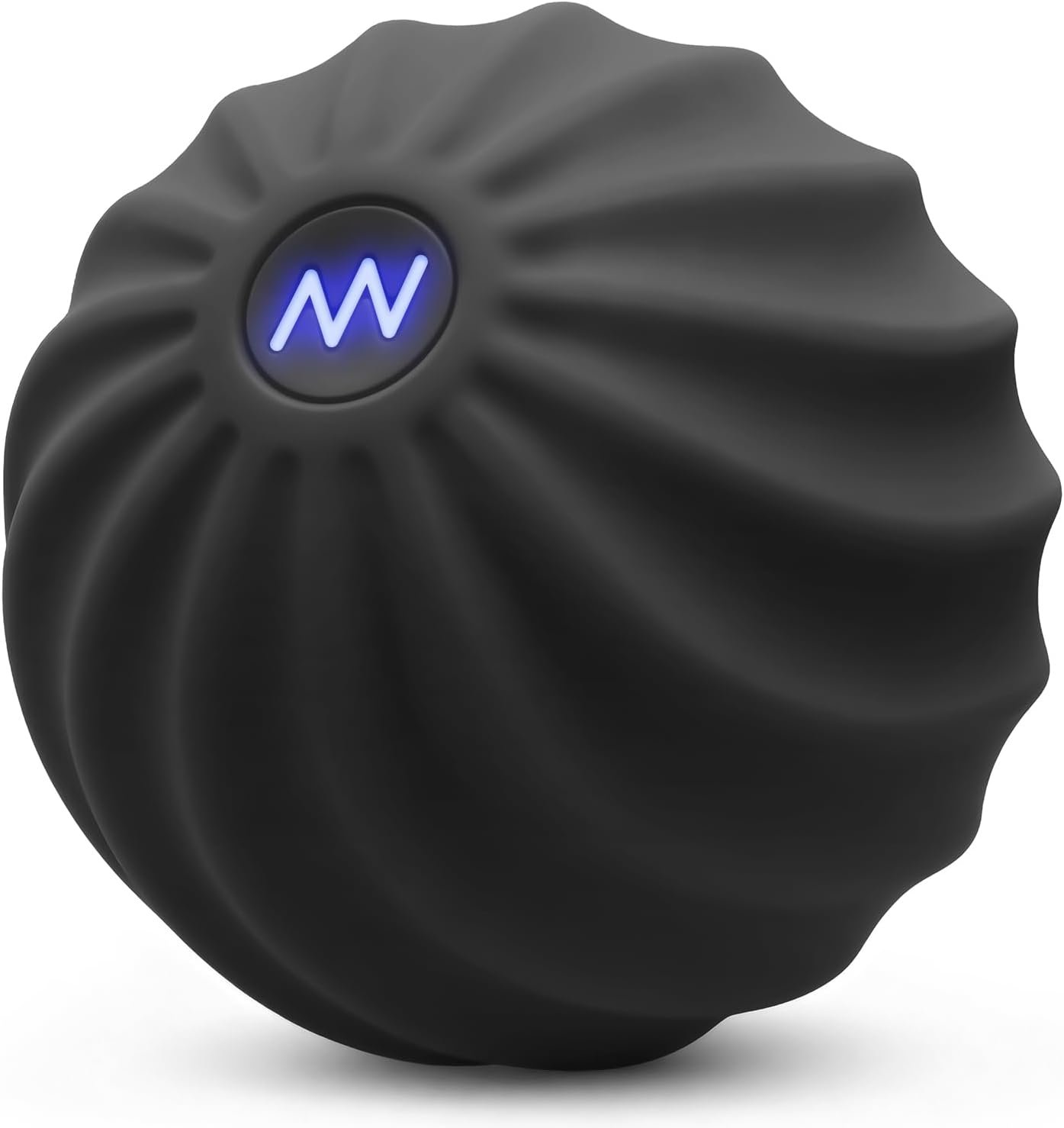 2.4″ Mini Electric Massage Ball, Fitness Yoga Massage Roller for Palm, Hand, Foot, Leg, Neck, Back, Multi-Directional Massage Ball, Black