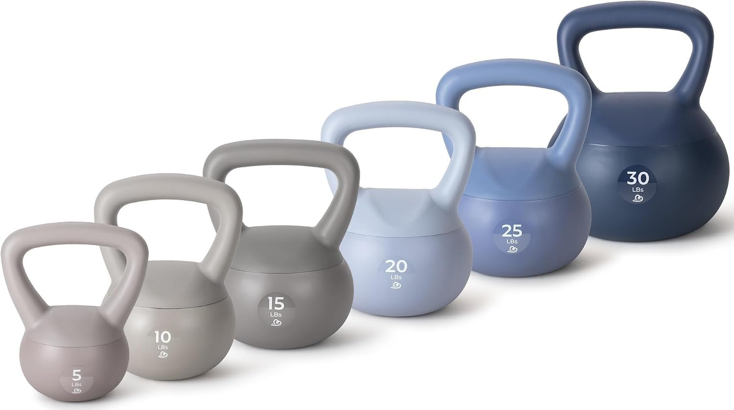 Bintiva Soft Kettlebell Sets for Women and Men -Color Coded Kettle Bell Set
