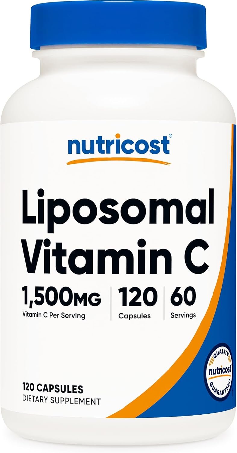 Nutricost Liposomal Vitamin C (1500mg) 120 Vegan Capsules, 60 Servings