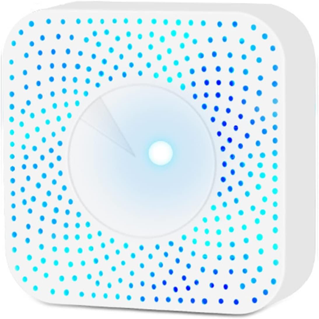 Air Quality Monitor, Tuya Smart 6-in-1 Air Detector Sensor Security Burglar Alarm Sensor with All-Round Blindspot (Zigbee)
