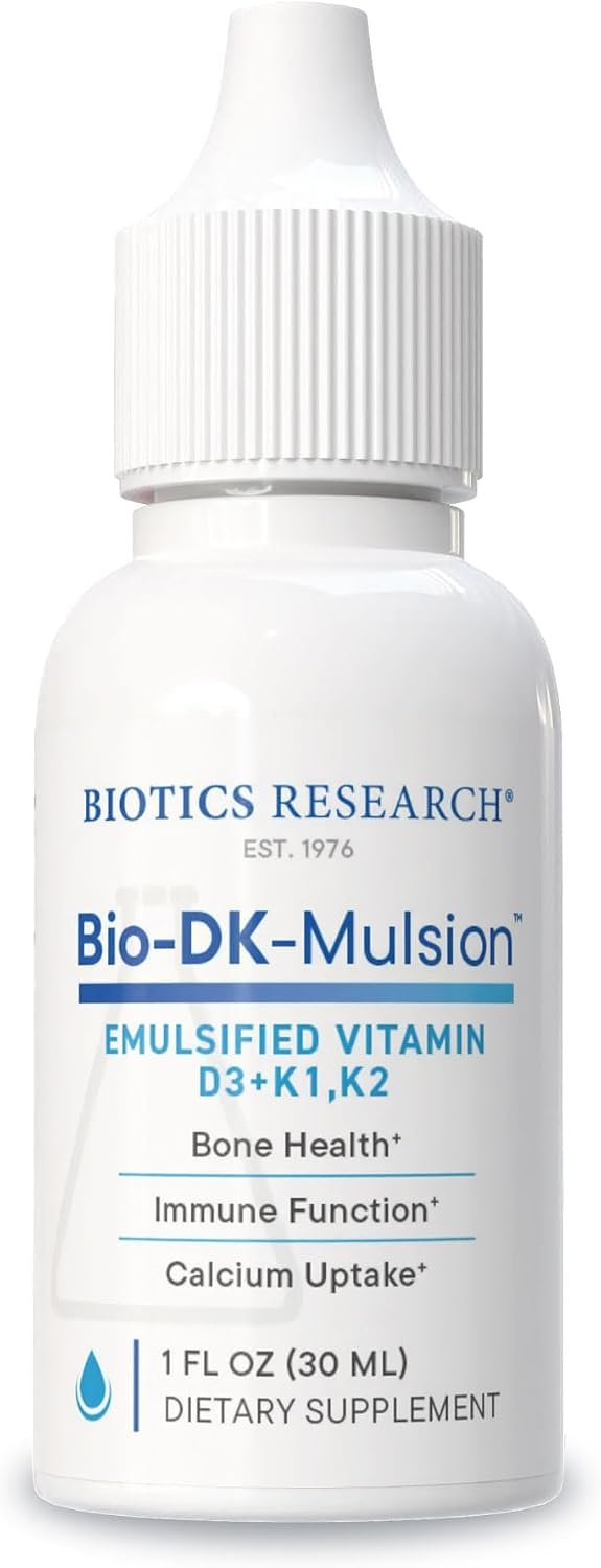 BIOTICS RESEARCH Bio-DK-Mulsion™ Liquid Vitamin D3 5000 IU, K1,K2 300mcg
