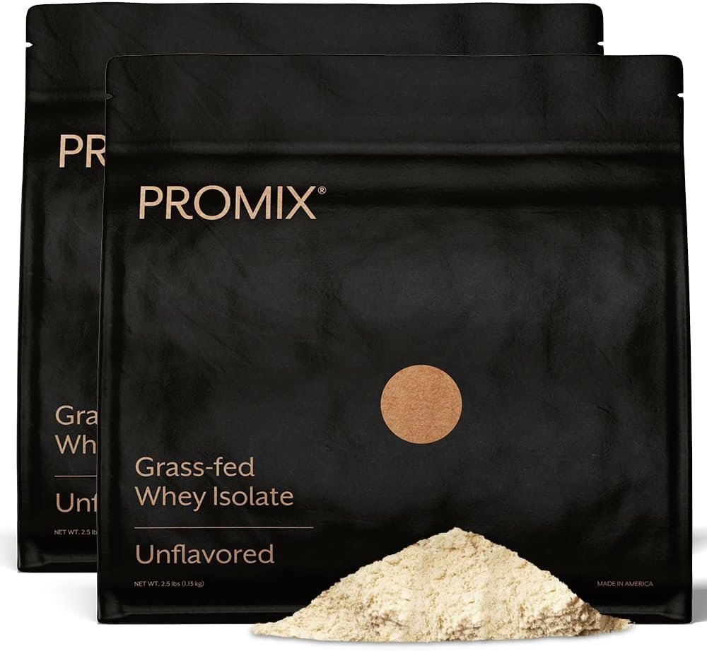 ProMix Nutrition Whey Isolate Powder, Unflavored – 2.5 lb (Pack of 2)
