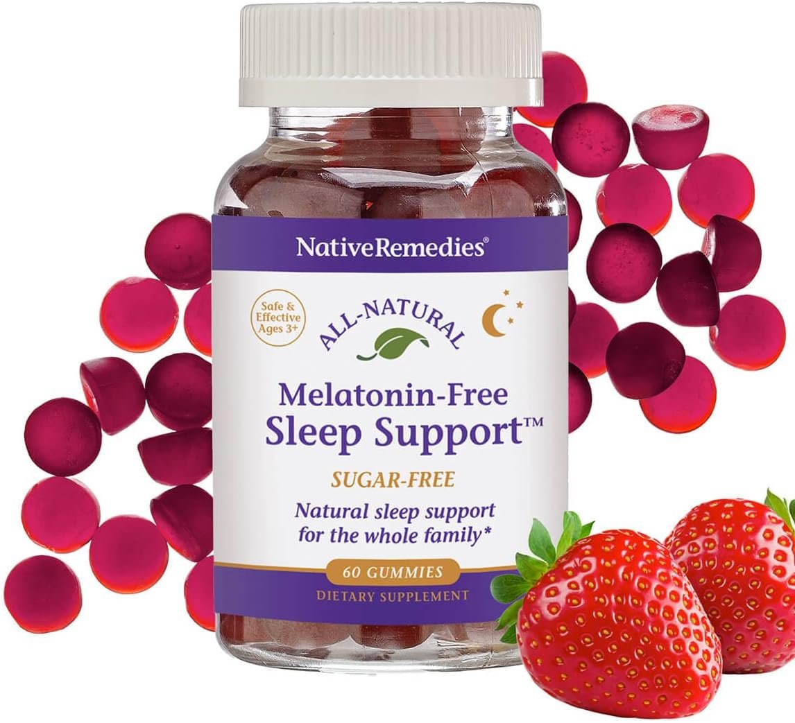 Native Remedies Melatonin-Free Sleep Support Gummies – 60 Sugar-Free Gummy