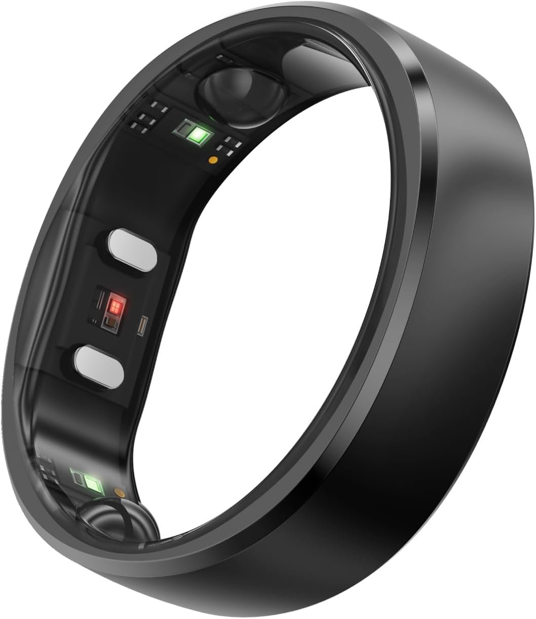RingConn Gen 2 Smart Ring – Sleep Apnea Monitoring(Black, Size 11)
