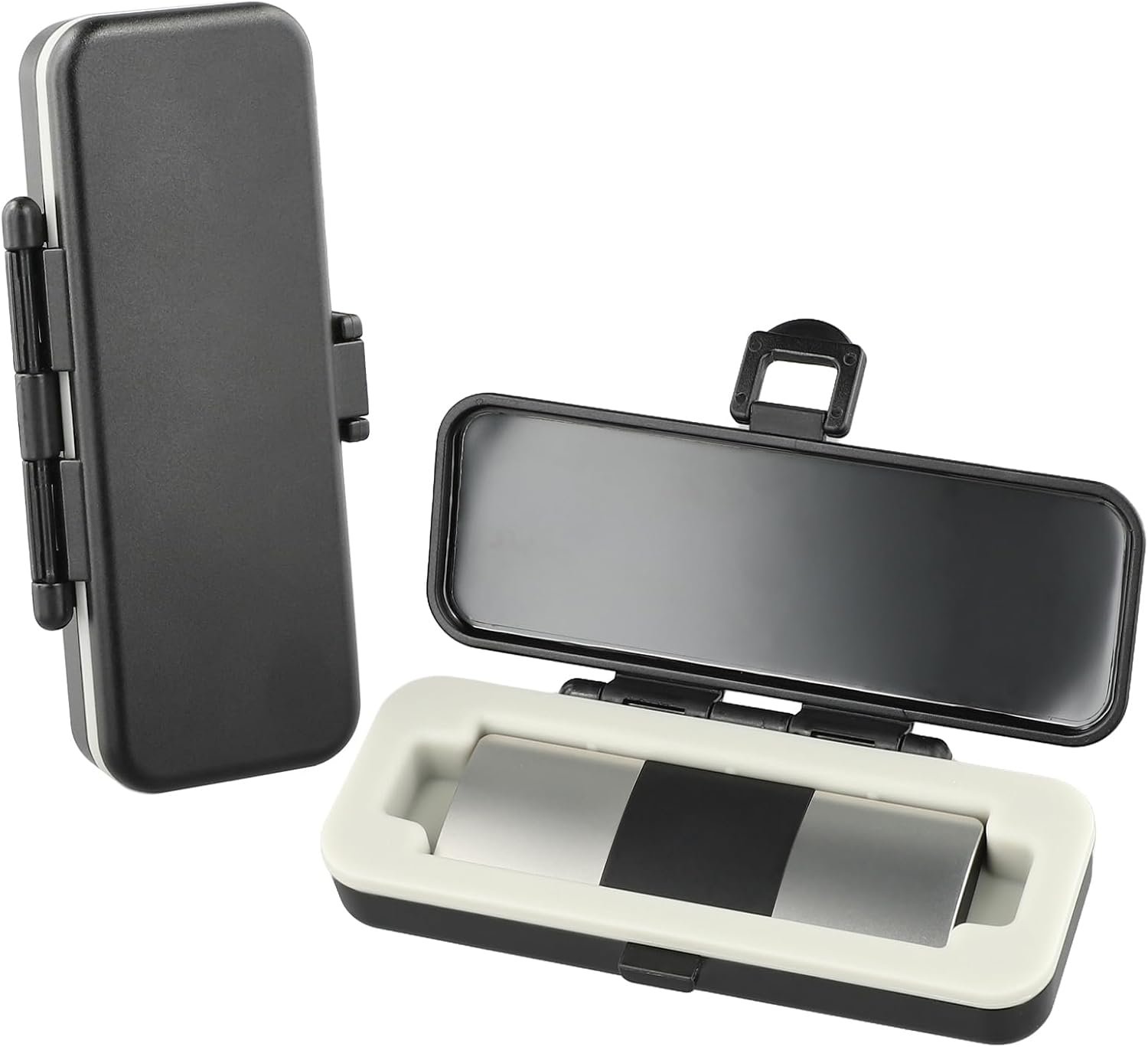 Protective Case Compatible with KardiaMobile 6L EKG Heart Monitor, with Silicone Pad, Travel Portable Cover (Case Only) Black