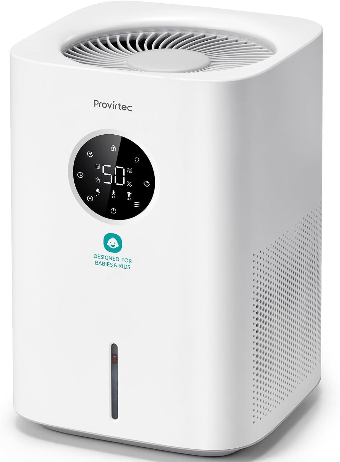 Provirtec Pro MistFree Evaporative Humidifier for Bedroom Easy Clean