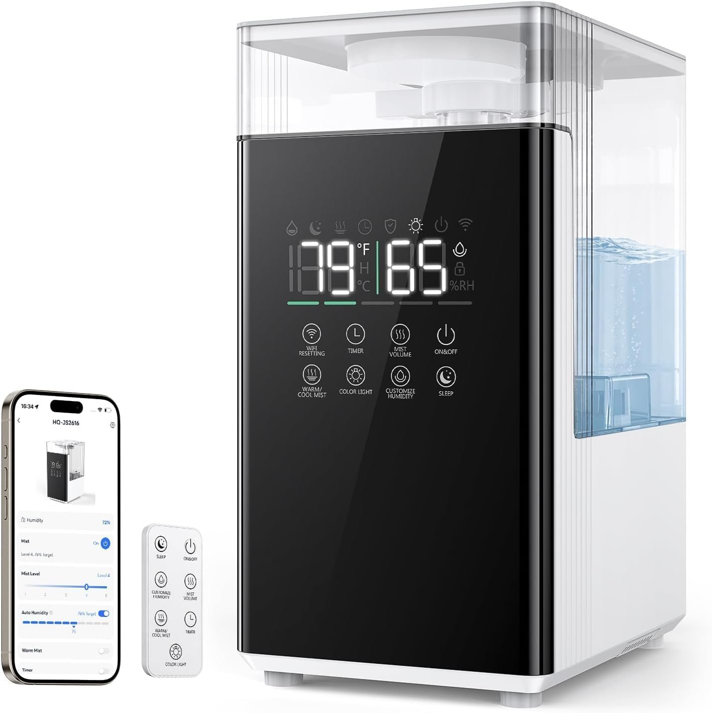 Large Humidifier for Home Warm and Cool Mist