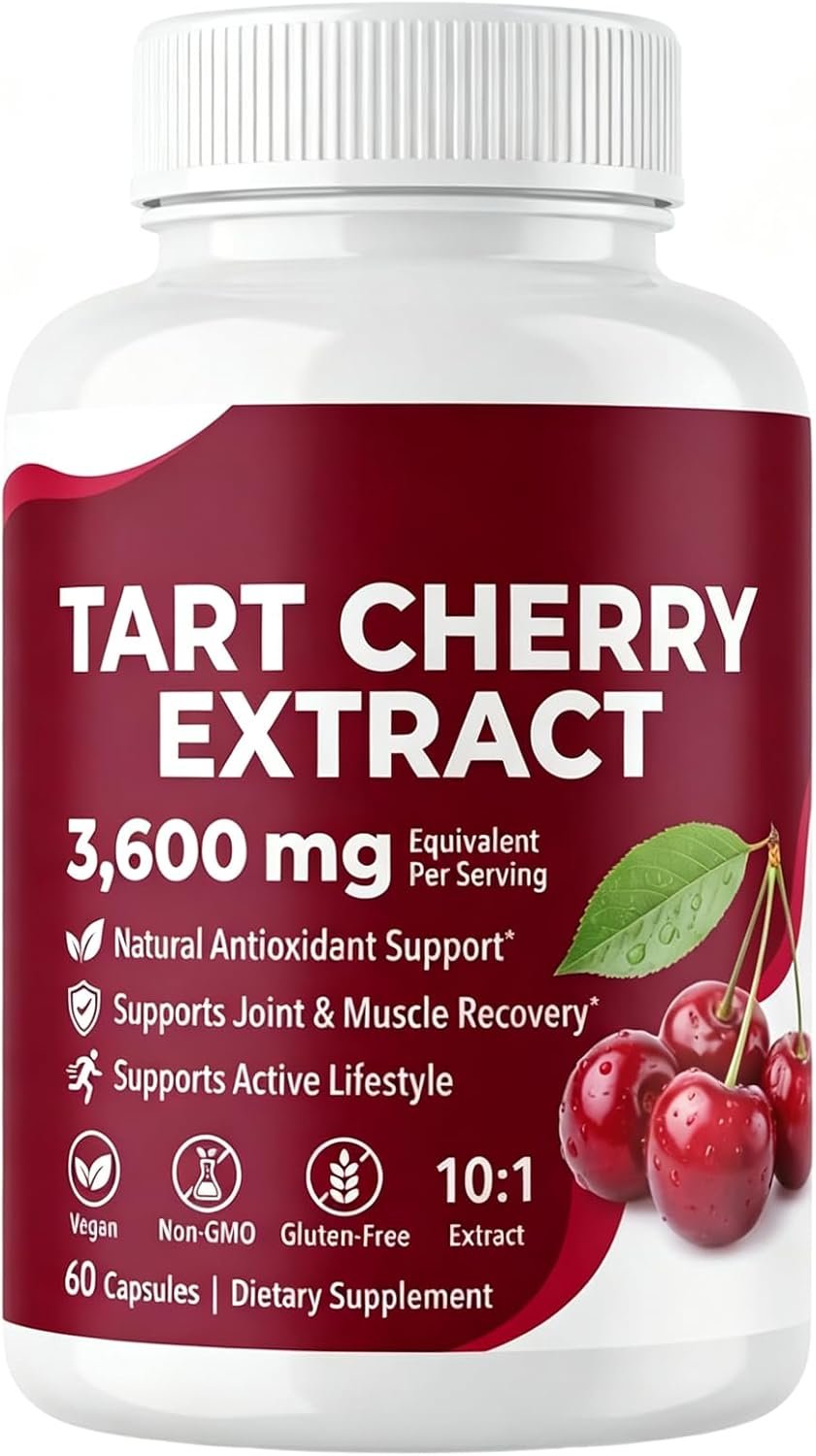 Good Grove Tart Cherry Extract,60 Capsules | Cold-Processed 10:1 Extract