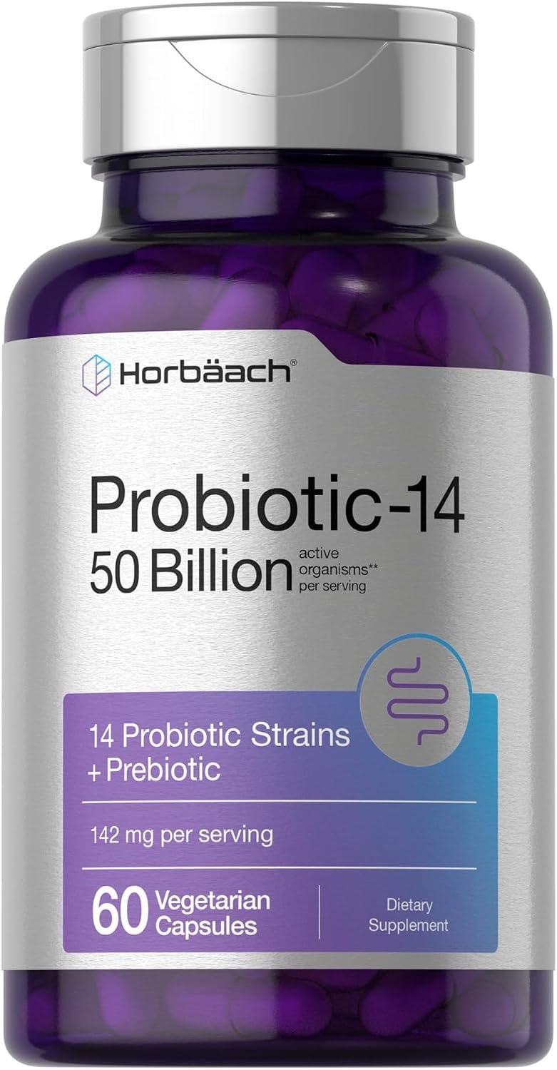 Horbaach Probiotics for Women and Men | 60 Capsules