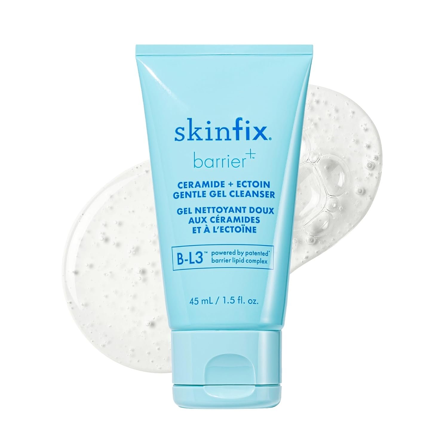 Skinfix Ceramide + Ectoin Gentle Gel Cleanser Mini – 1.5 oz – Removes Makeup & SPF – Cleanses & Hydrates Skin – Vegan, Cruelty Free
