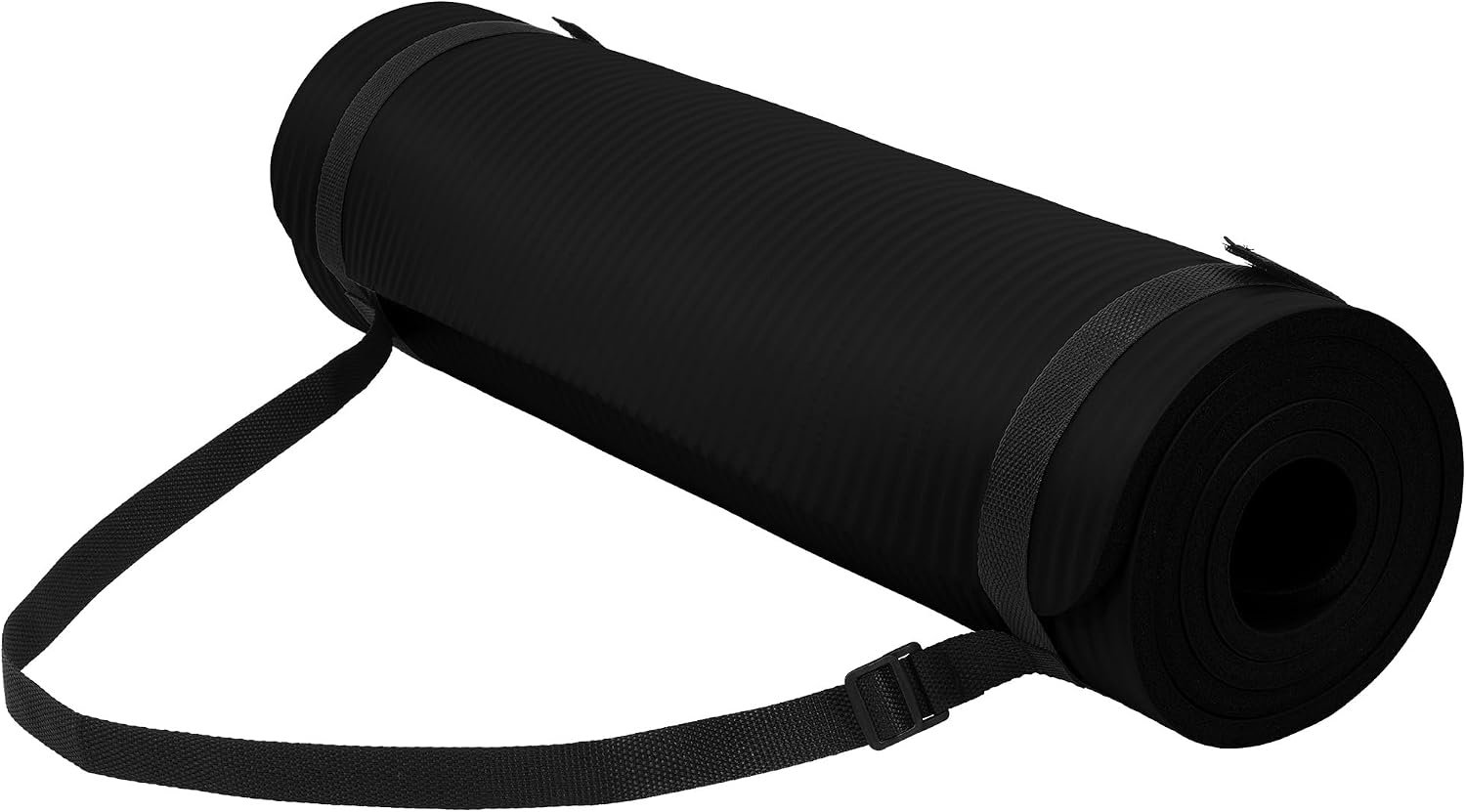 Fitvids 1/2-inch Thick High Density Exercise Yoga Mat with Carrying Strap