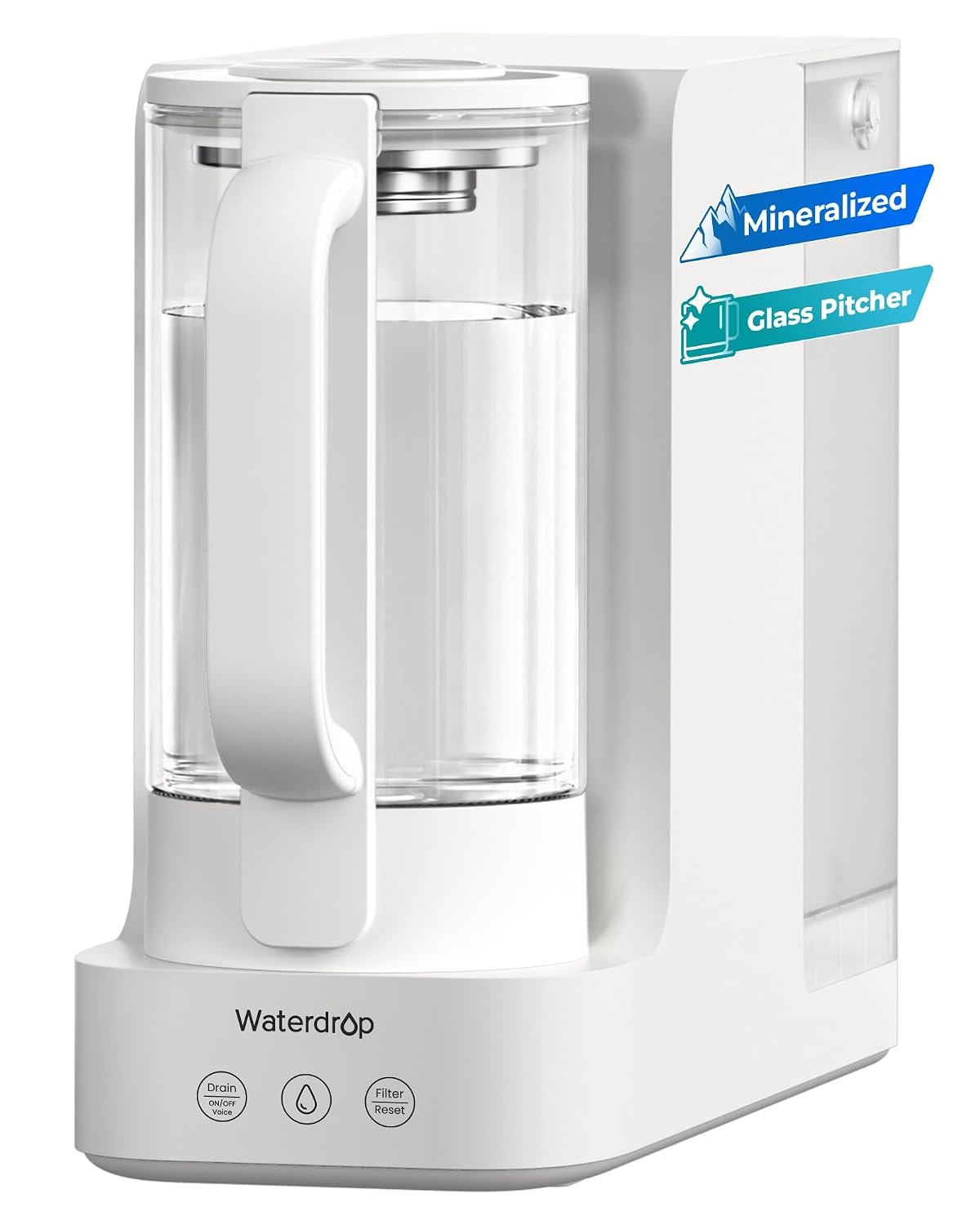 Waterdrop C2SL Countertop Reverse Osmosis Water Filter, [ Mineral Added ]