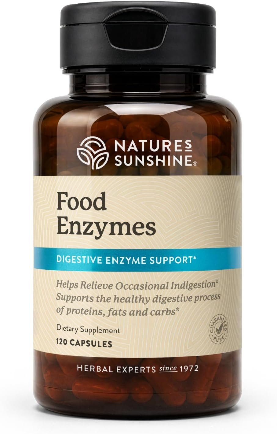 Nature’s Sunshine Food Enzymes – Digestive Support with Prebiotics and Probiotics for Gut Health – Digestive Enzyme Supplement for Digestive Health and Relief from Occasional Indigestion
