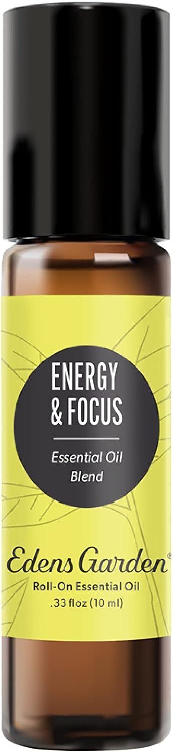 Edens Garden Energy & Focus 100% Pure Essential Oil Blend Roll-On (.33 oz)