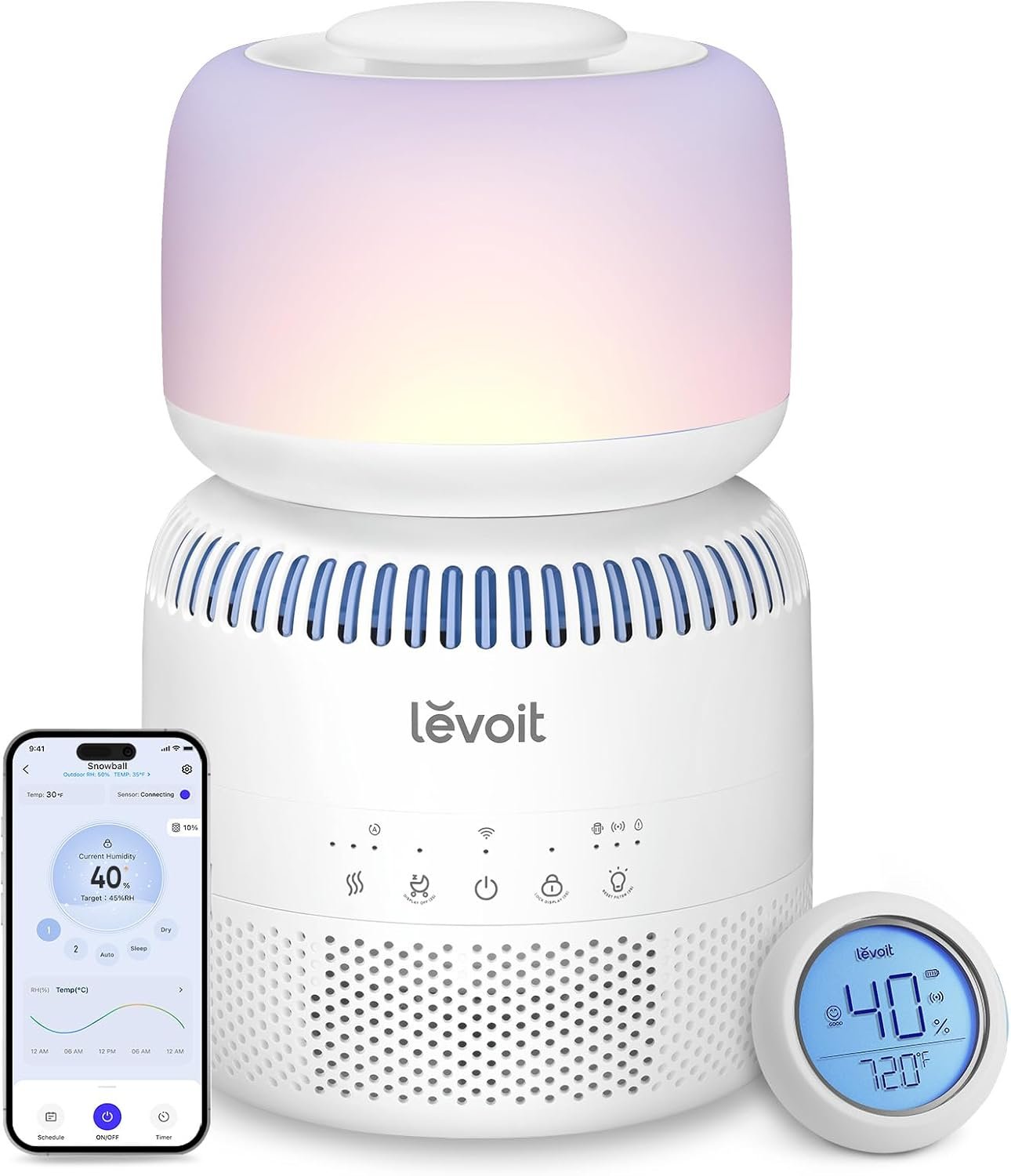 Levoit Evaporative Humidifiers for Bedroom Baby, Dual Air and Water Filters