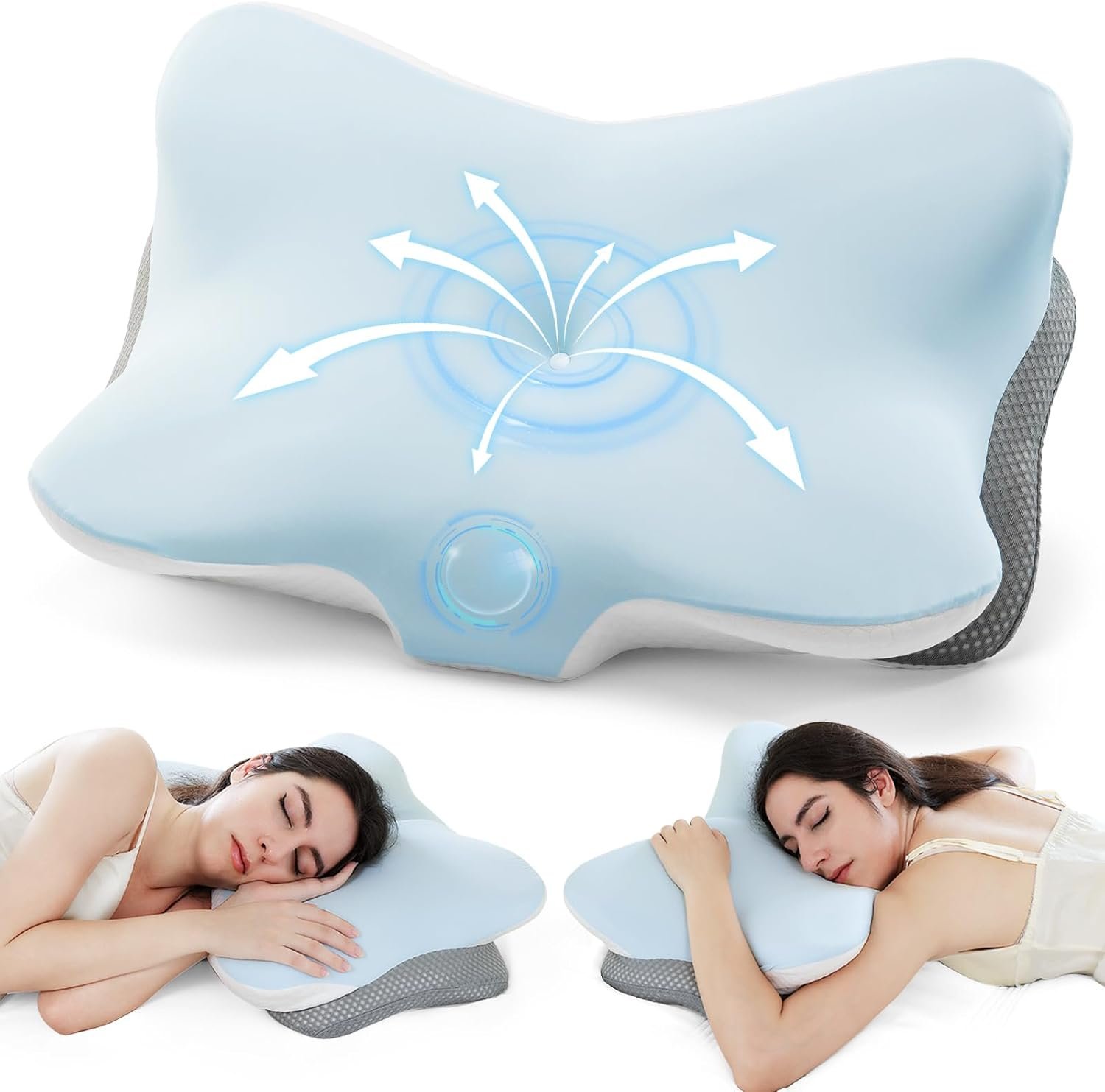 Ergonomic Memory Foam Cervical Pillow for Neck Pain Relief