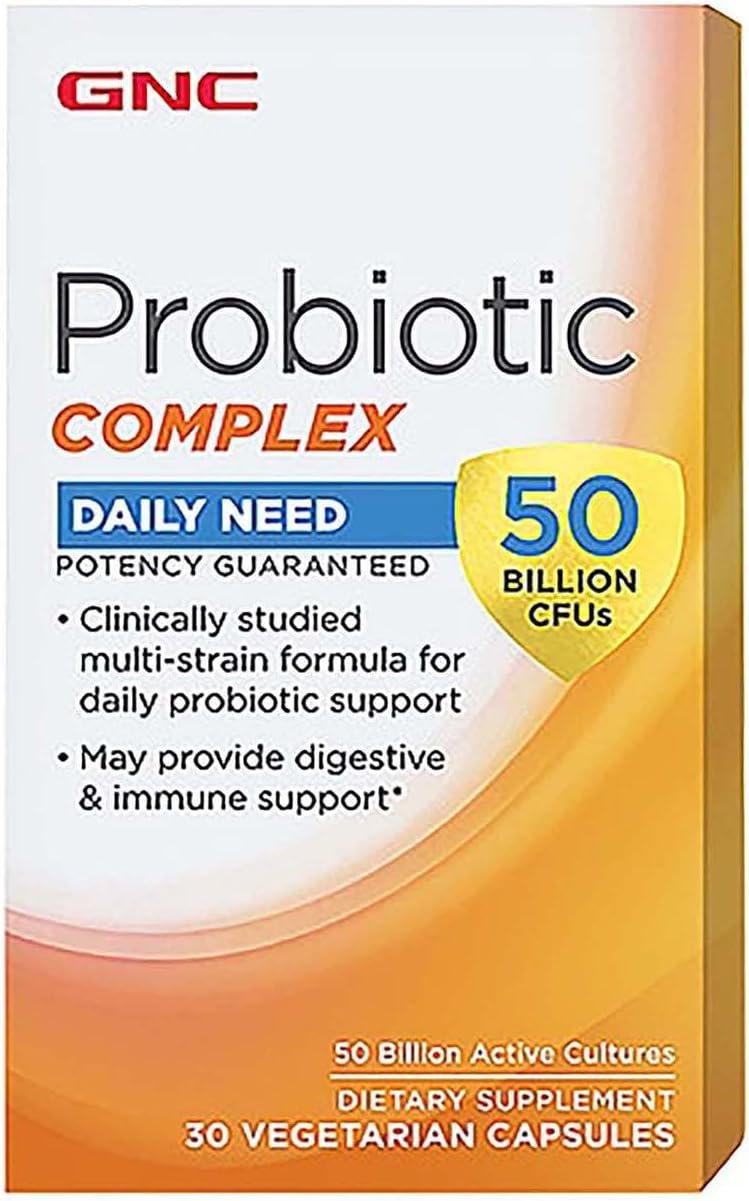 GNC Probiotic Complex Daily Need, 50 Billion CFUs, 30 Capsules