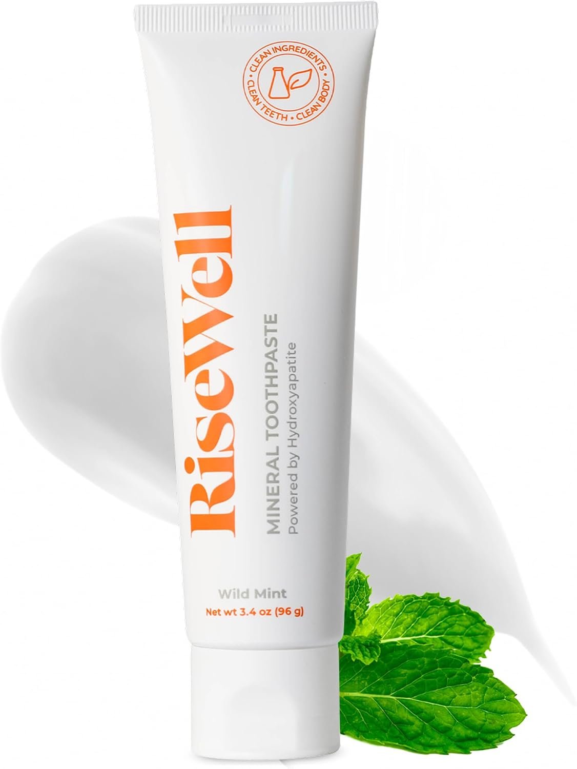 RiseWell Hydroxyapatite Toothpaste Fluoride Free – Wild Mint, 3.4oz