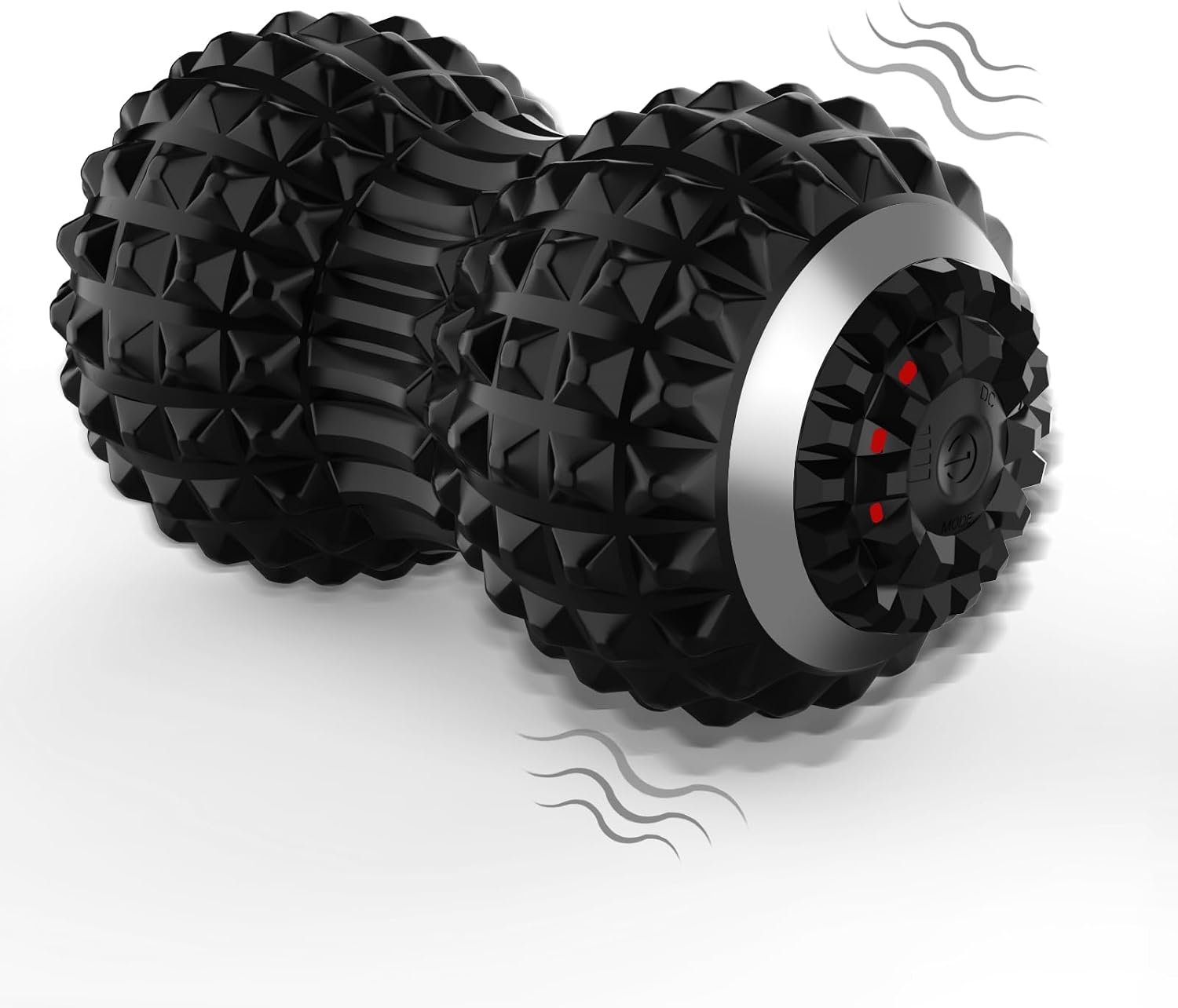 Uppye Vibrating Massage Ball for Pain Relif, Mobility Ball for Physical Therapy and Workout Recovery, Deep Tissue Myofascial Release Tools – Back, Shoulder (Peanut Head Vibrating Massage Ball Black)