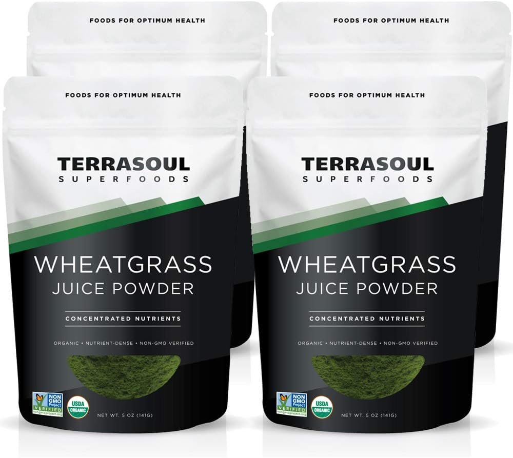 Terrasoul Superfoods Organic Wheat Grass Juice Powder, 20 Ounces – USA Grown