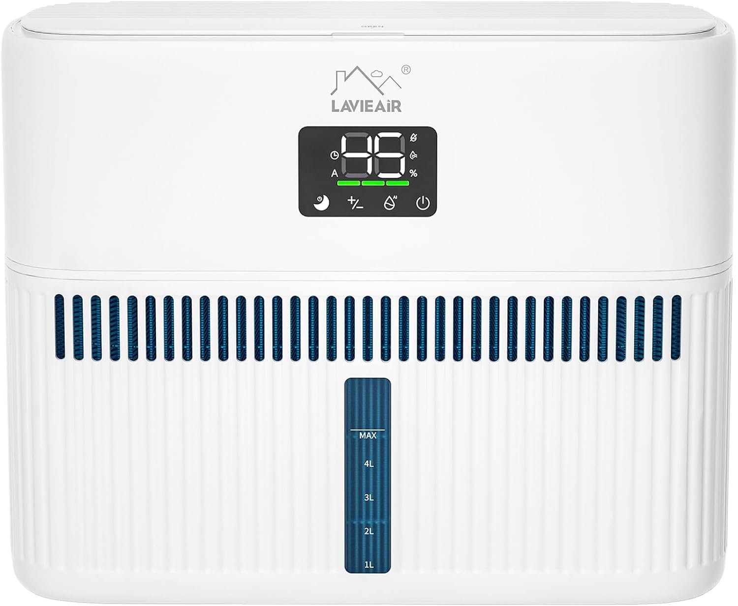 LAVIEAIR Evaporative Humidifiers for Bedroom up to 300 ft² 5L Tank Top Fill
