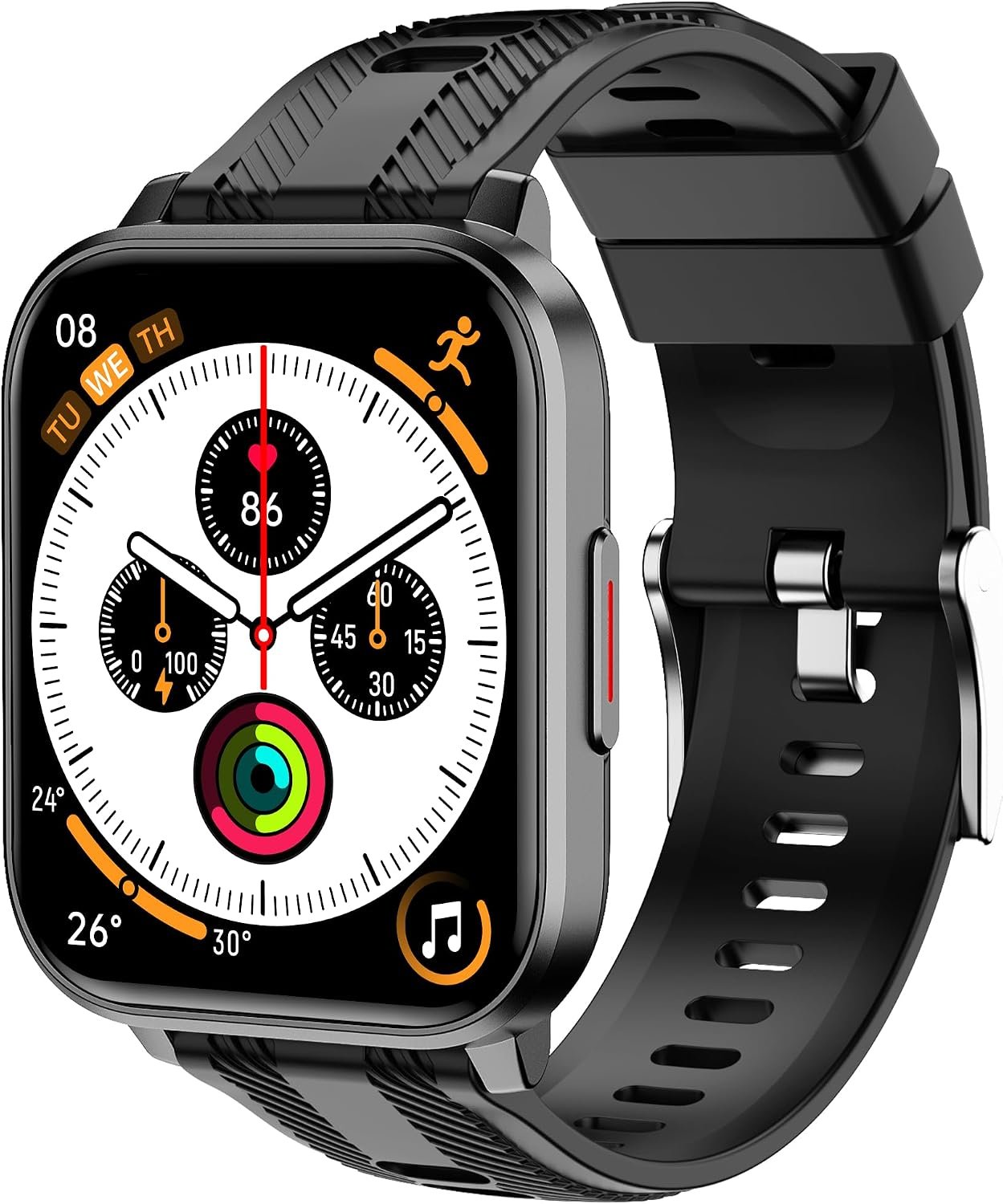 Smart Watch with Ai Functions GPS Tracking for Android Phones and iPhone Compatible Bluetooth Call Message Alert Heart Rate/Sleep/Monitor IP68 Waterproof for Men Women