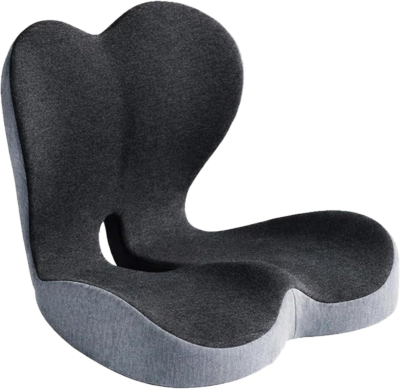 Ergonomic Memory Foam Seat Cushion, L-Shaped Back Support Pillow for Office Chair, Car Seat & Home, Pressure Relief Cushion for Driving & Long Sitting