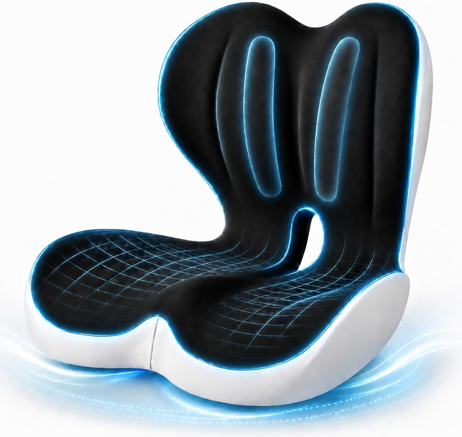 Celinva Orthopedic Cushion，Ergonomic Memory Foam Seat Cushion