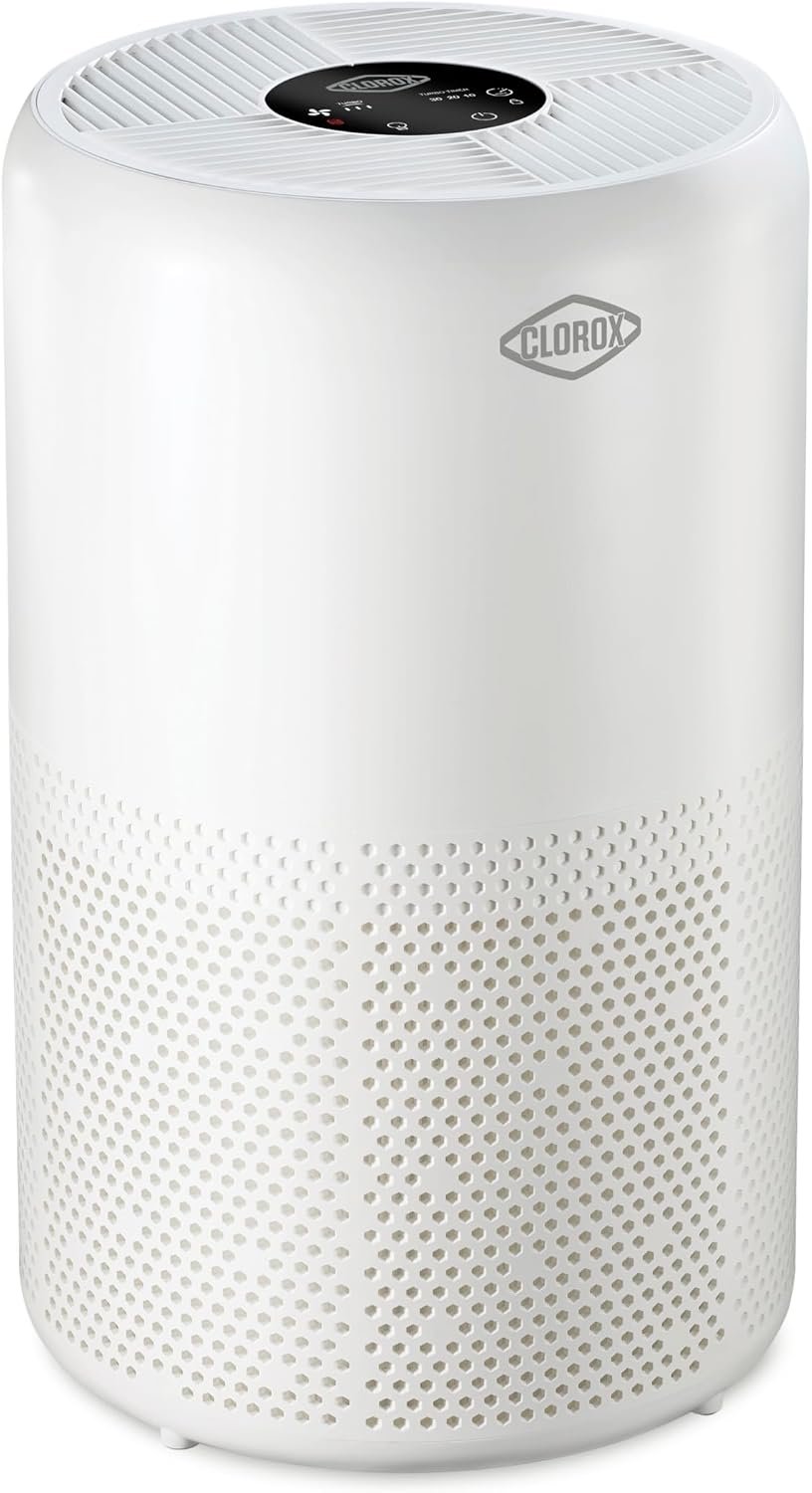 Clorox Large Room Turbo Air Purifiers for Home With True HEPA Filter