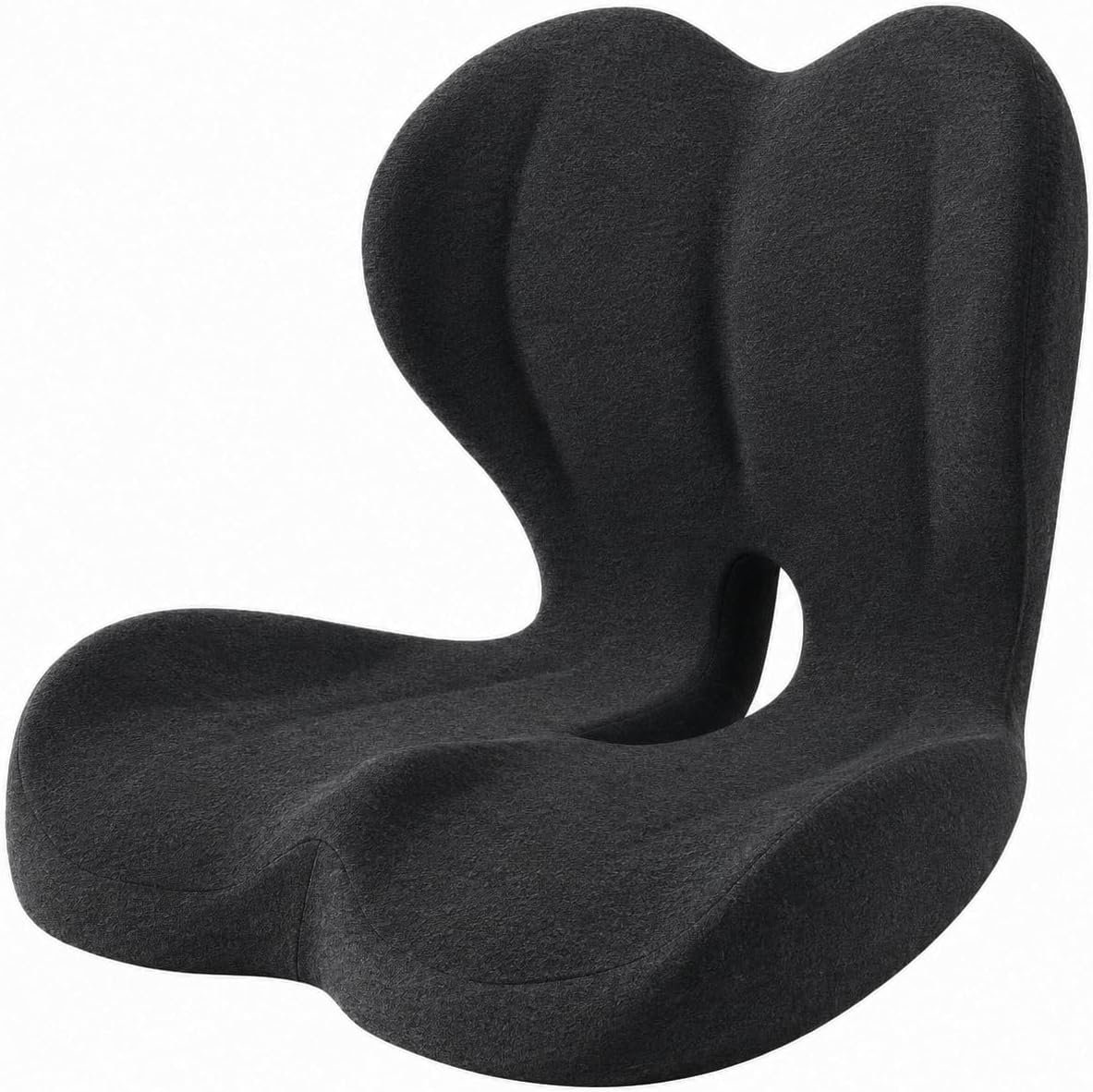 Memory Foam Seat Cushion for Office Chair & Car, Ergonomic L-Shaped Cushion with Lumbar Support, Non-Slip Seat Pad for Long Driving, Truck Drivers & Desk Workers