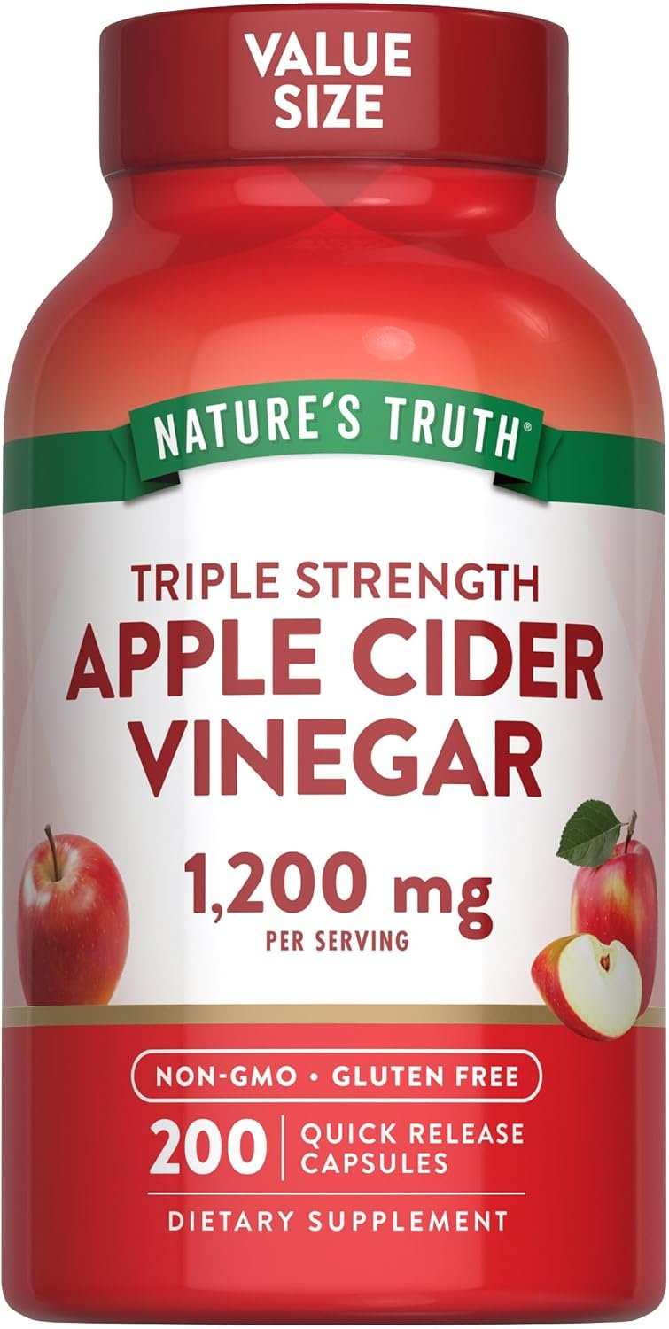 Nature’s Truth Apple Cider Vinegar Capsules | 1200mg | 200 Pills