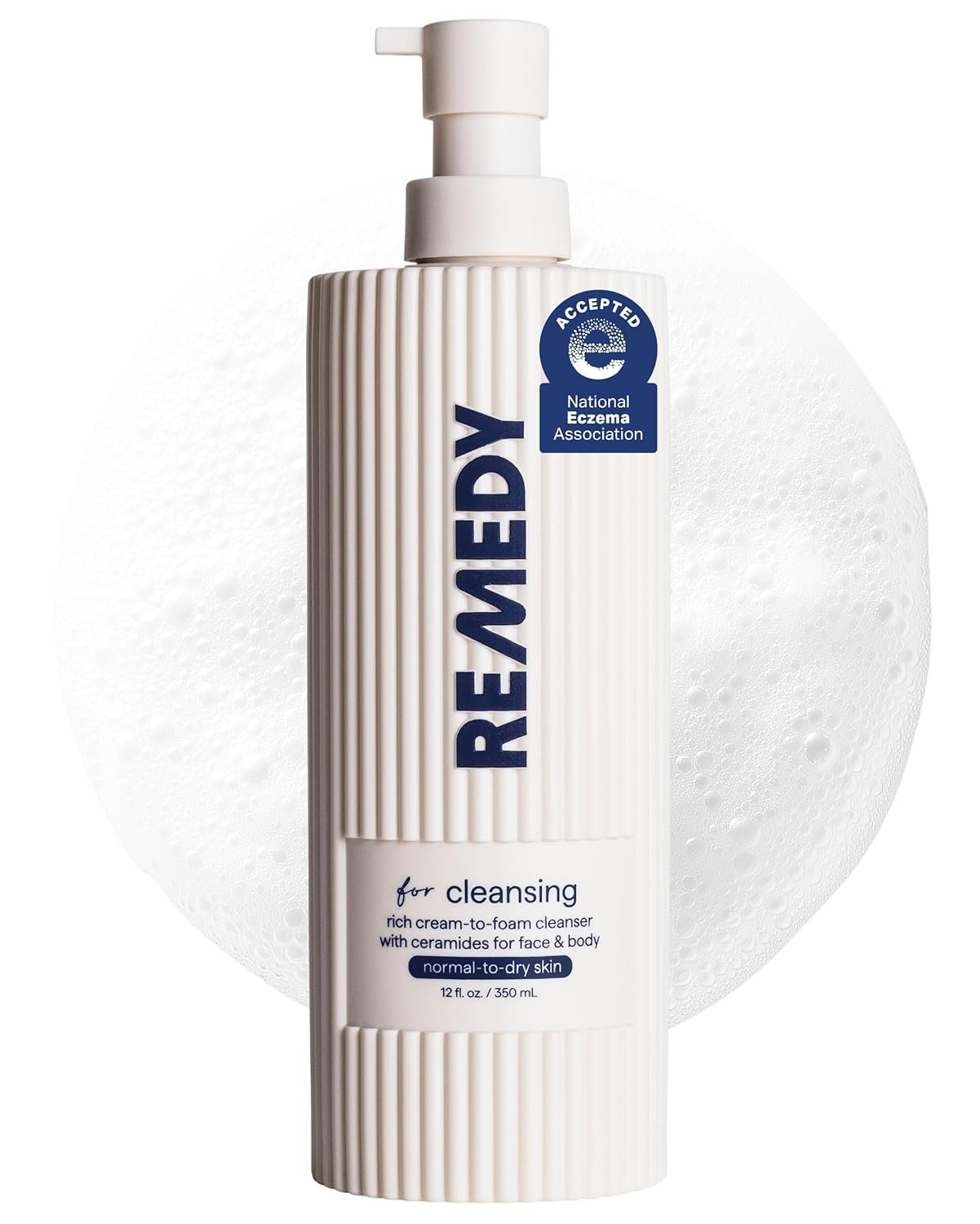 REMEDY Cream-to-Foam Cleanser, Hydrating Face Wash for Sensitive Skin