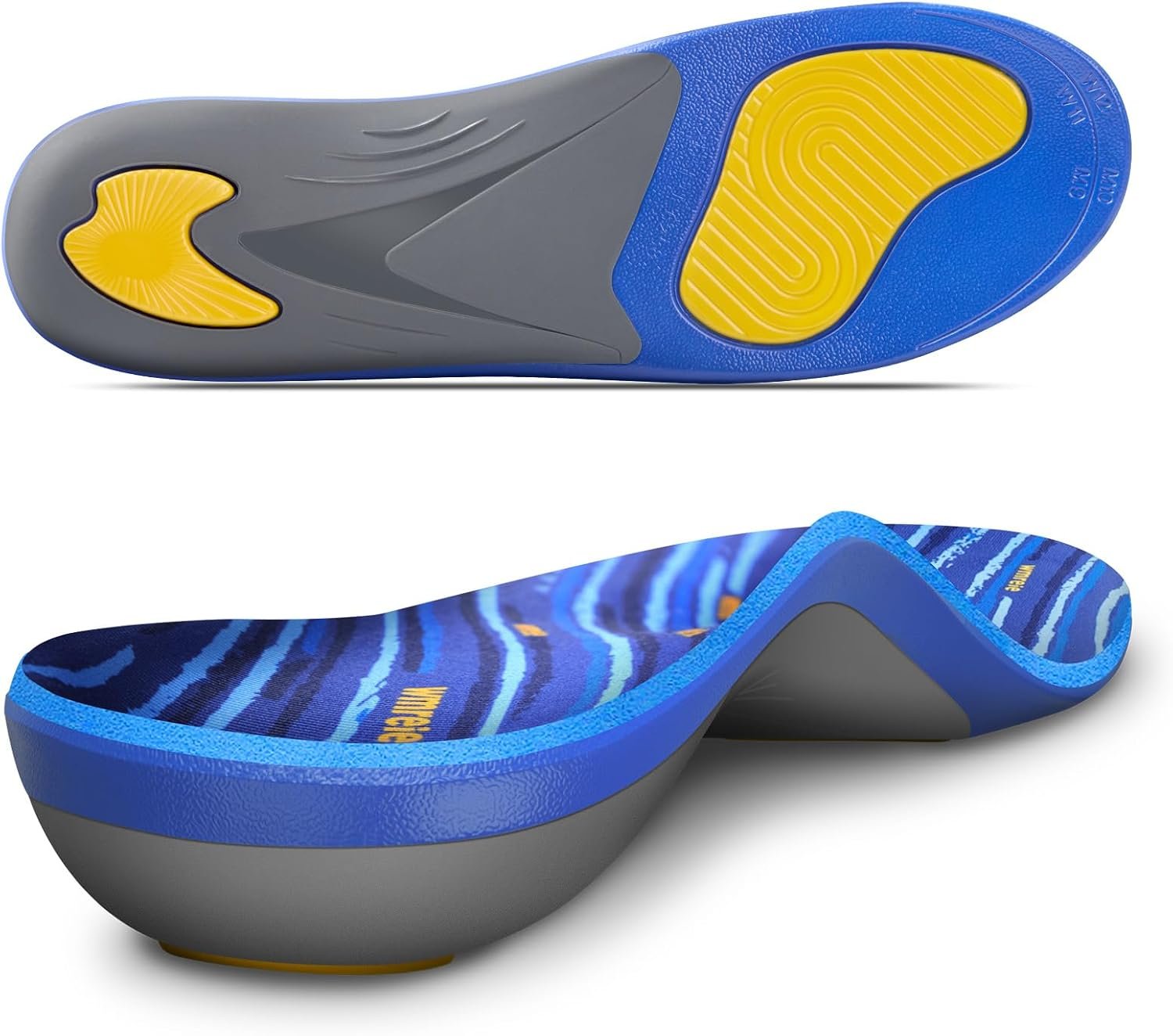 Arch Support Insoles, 220+lbs Plantar Fasciitis Orthotics Men&Women