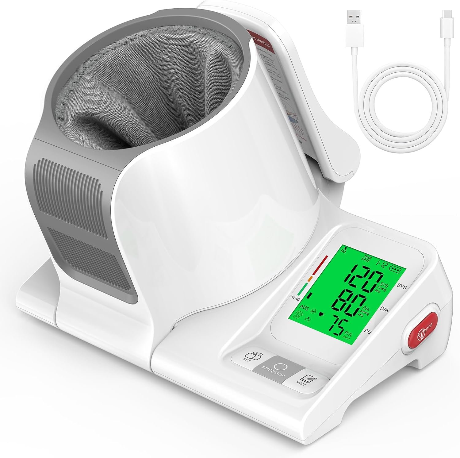 Hurra Automatic Upper Arm Blood Pressure Monitors for Home Use, 7.1″-16.5″